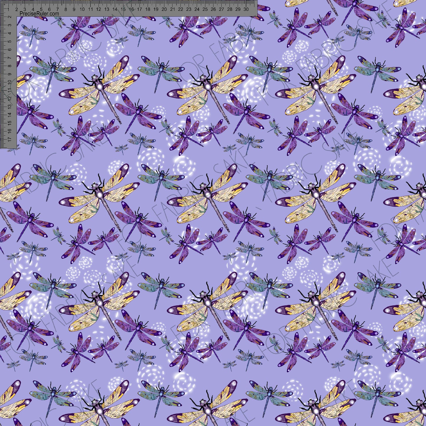 Dragonfly with swirls Lilac - Sarah McAlpine Art- Custom Pre Order