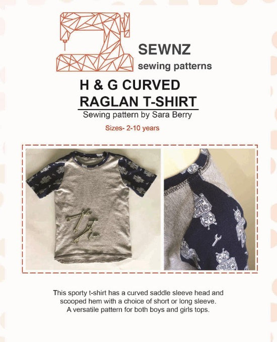 Curved Raglyn T-shirt : 2-10 years