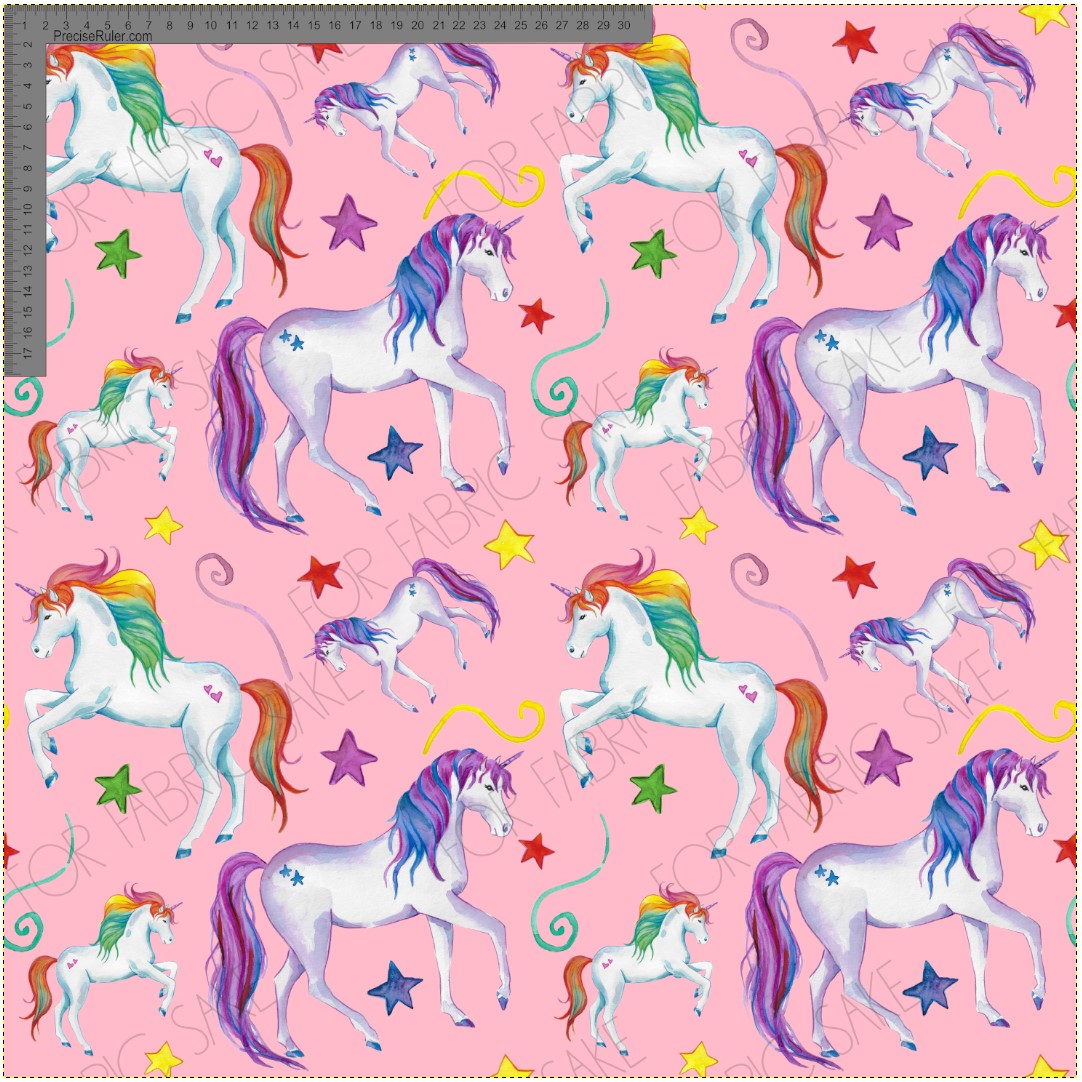 Unicorns on pink - Fiona Clarke Design- Custom Pre Order