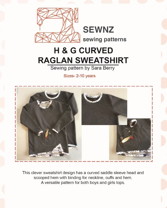 Curved Raglyn Sweatshirt : 2-10 years