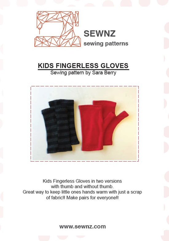 Fingerless Gloves: 6 months - 2 years