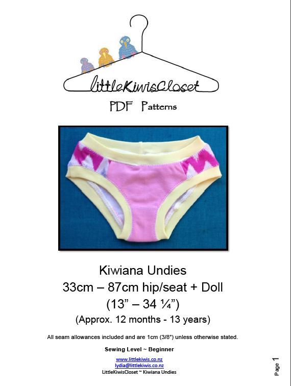Kiwiana Undies-12m -13Yrs - Little Kiwis Closet