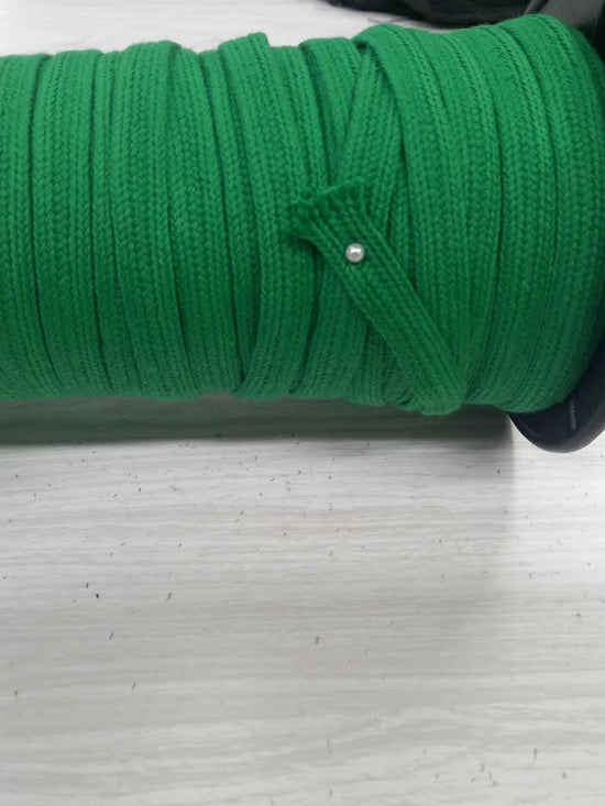 10mm Cotton Tape - Emerald