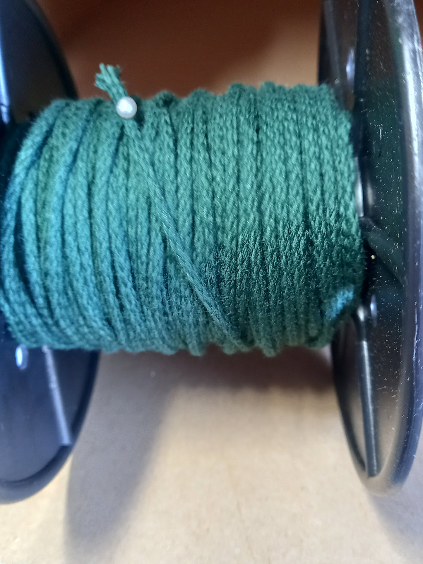 3mm Cotton Cord - Forest green