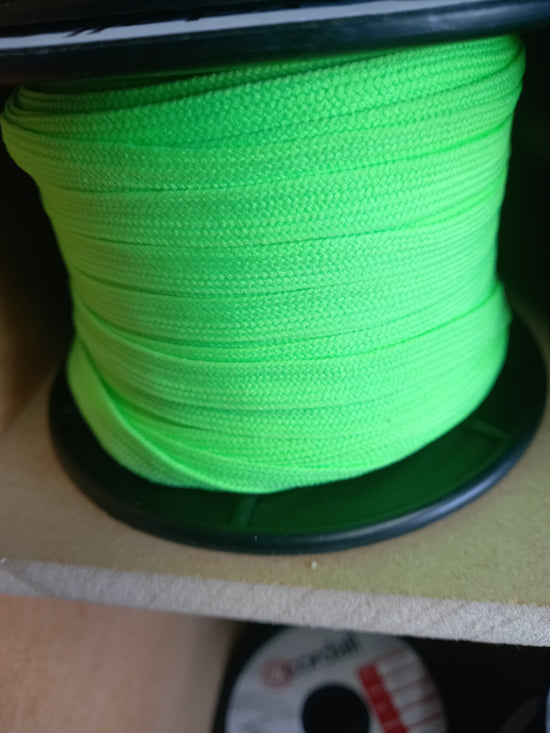10mm BraIded Nylon Tape - Fluro Green