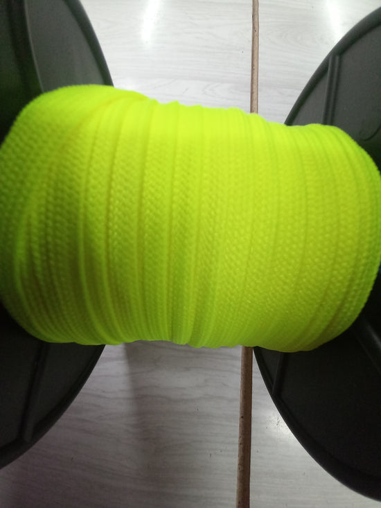 10mm BraIded Nylon Tape - Fluro Yellow