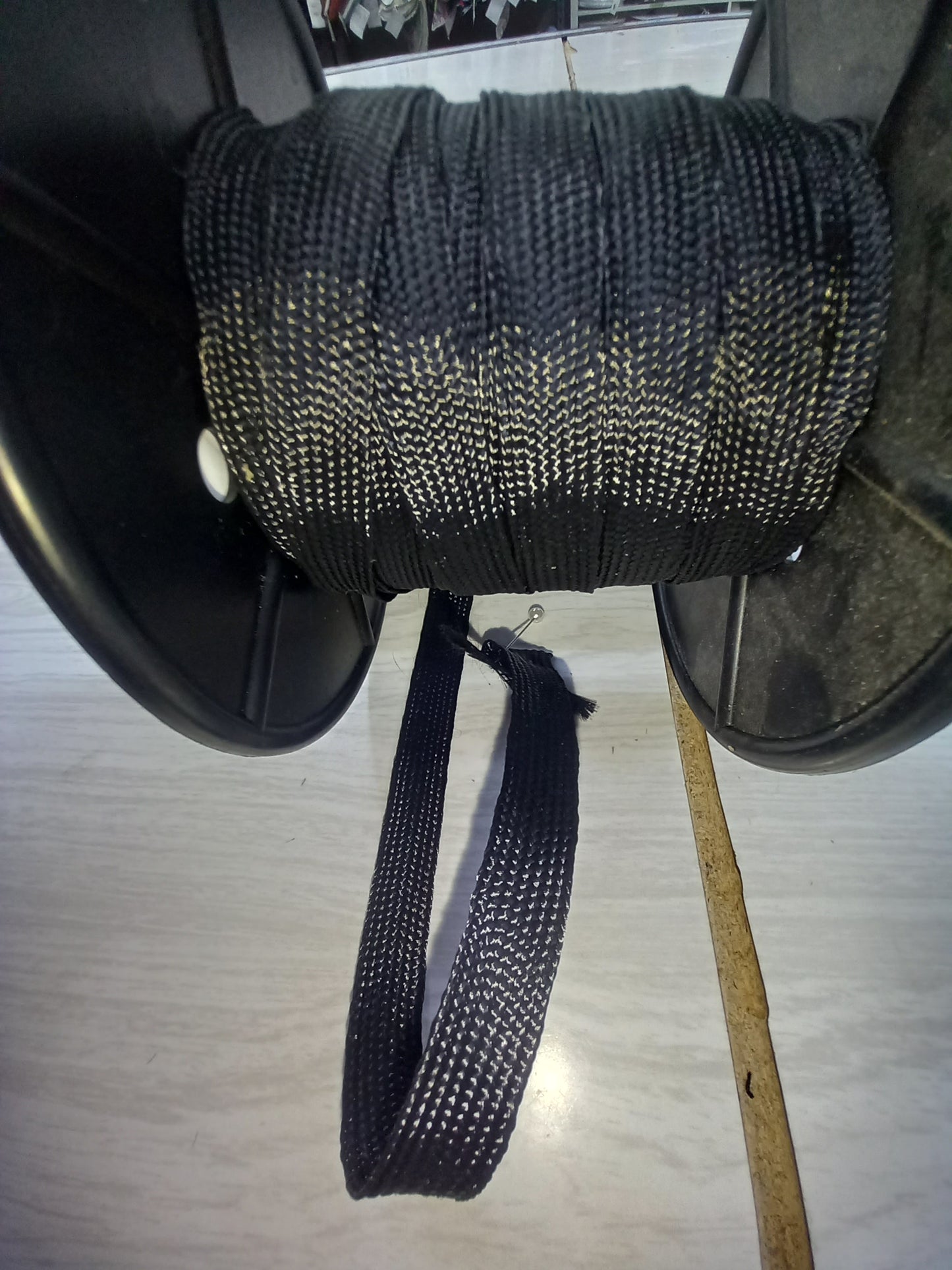 10mm BraIded Polyester Tape - Black