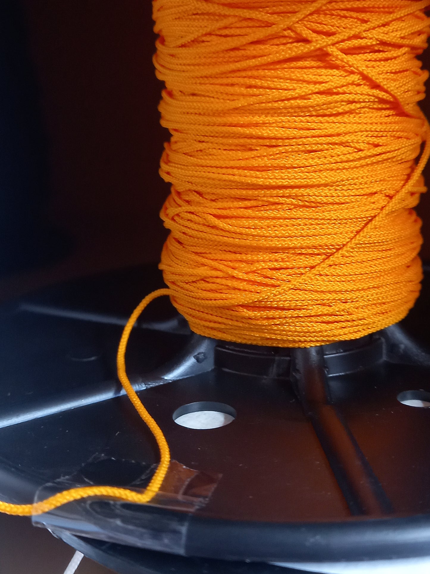 1mm Decorative Braided Nylon Cord - Orange