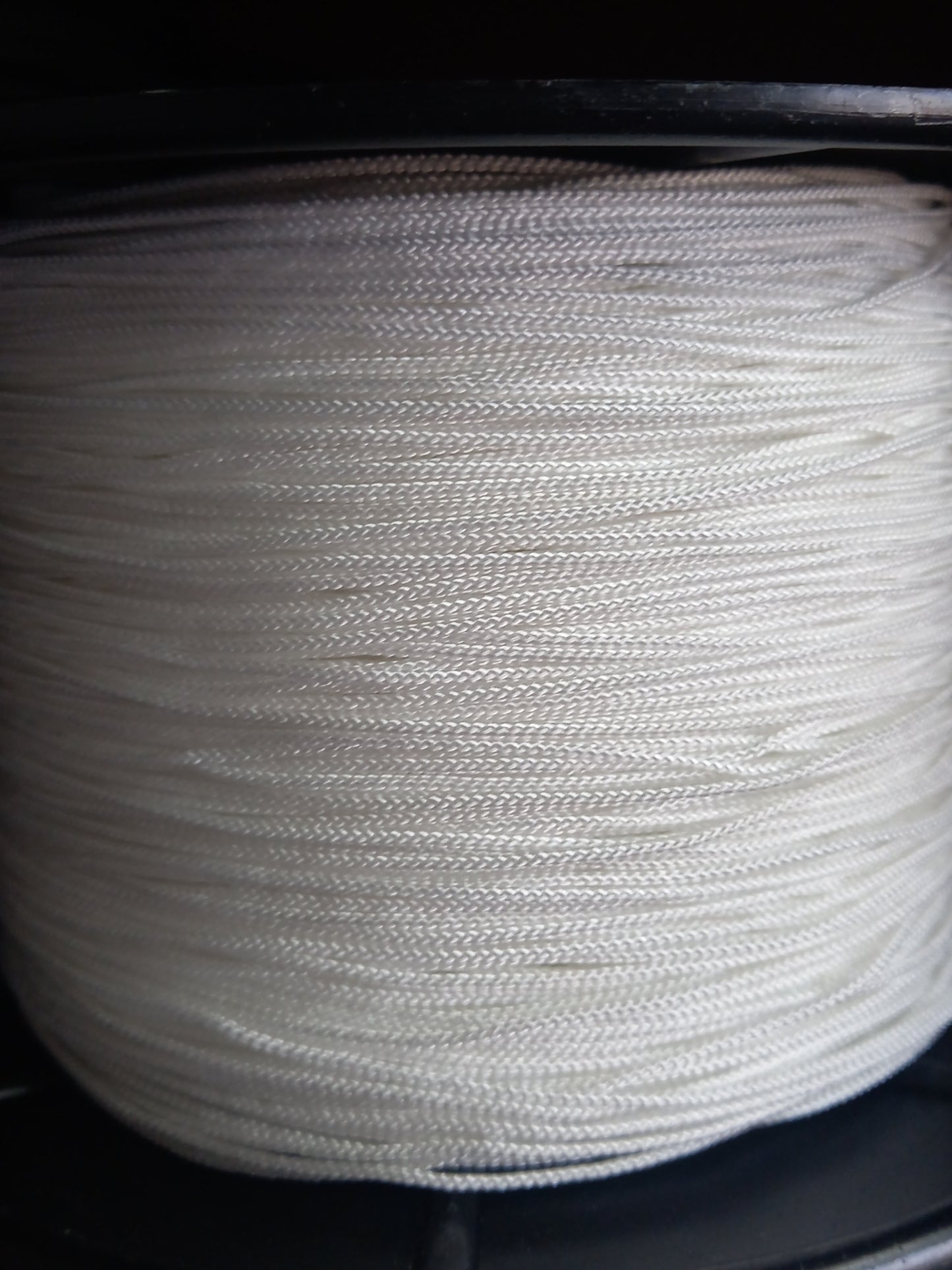 1mm Braided Polyester Cord - White