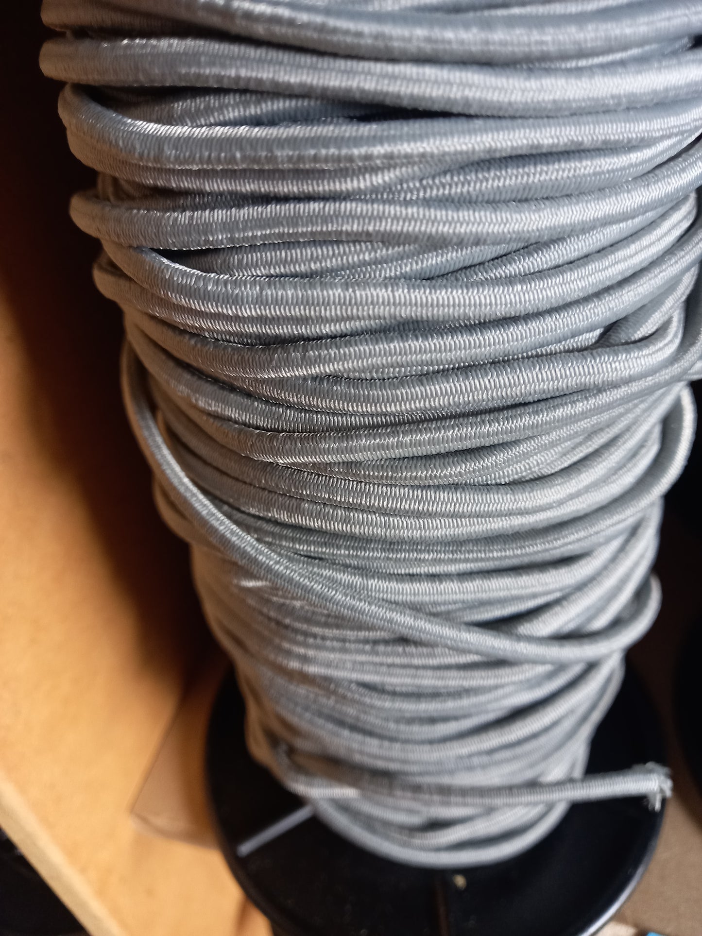 4mm Nylon Stretchy Shockcord - Light Grey