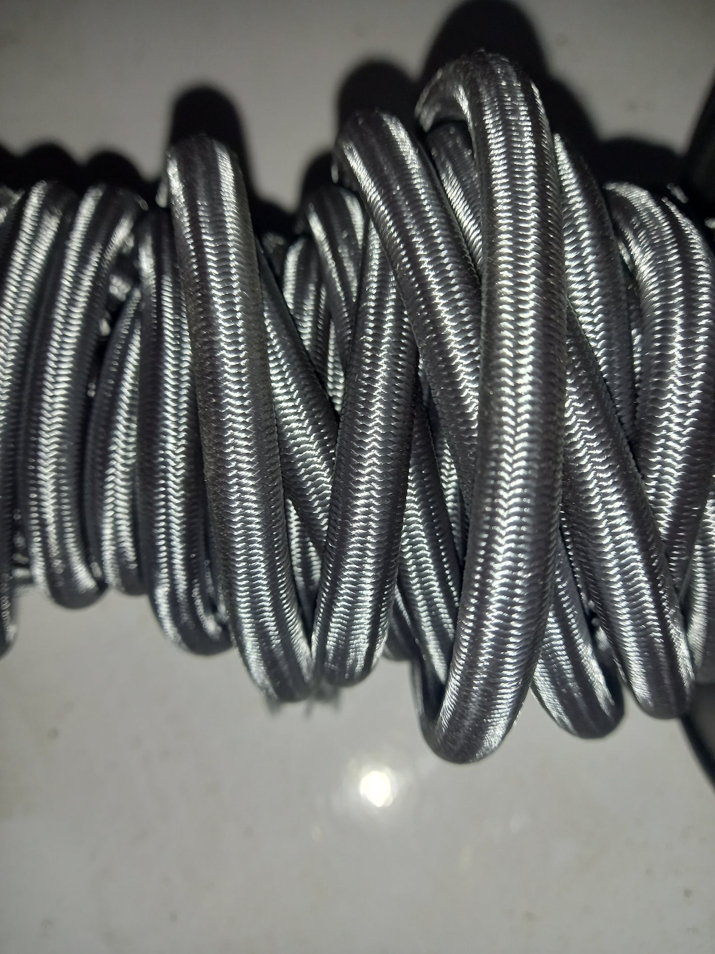 8mm Polyester Shockcord(Bungy) - Dark Grey