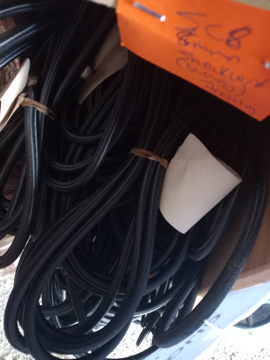 6mm Polyester Shockcord(Bungy) -Black Hanks