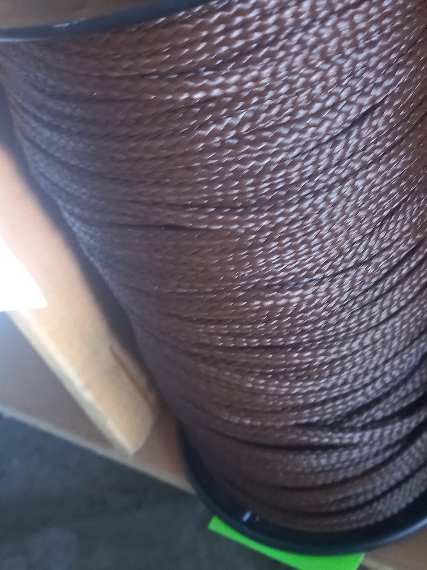 5mm Polypropylene braided  tape - Brown