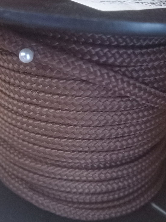 8mm Polypropylene braided  tape - Brown