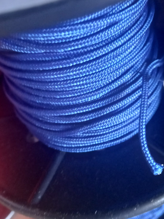 2mm Braided Polypropylene Cord - Royal