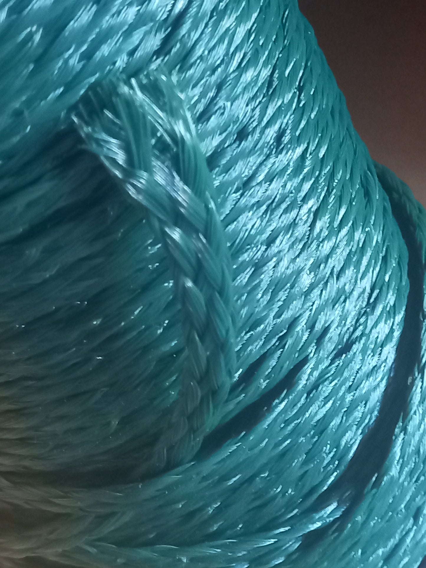 10mm Braided  Hollow Polyetheylene Tape - Green