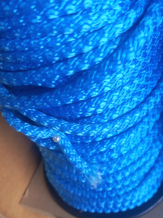 6mm Braided polypropylene Cord - Turquoise