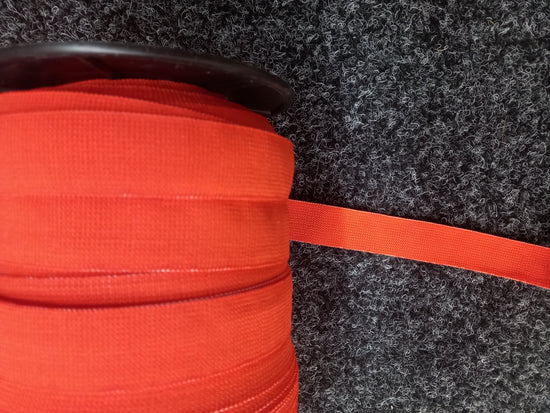 25mm  Knitted Elastic - Orange