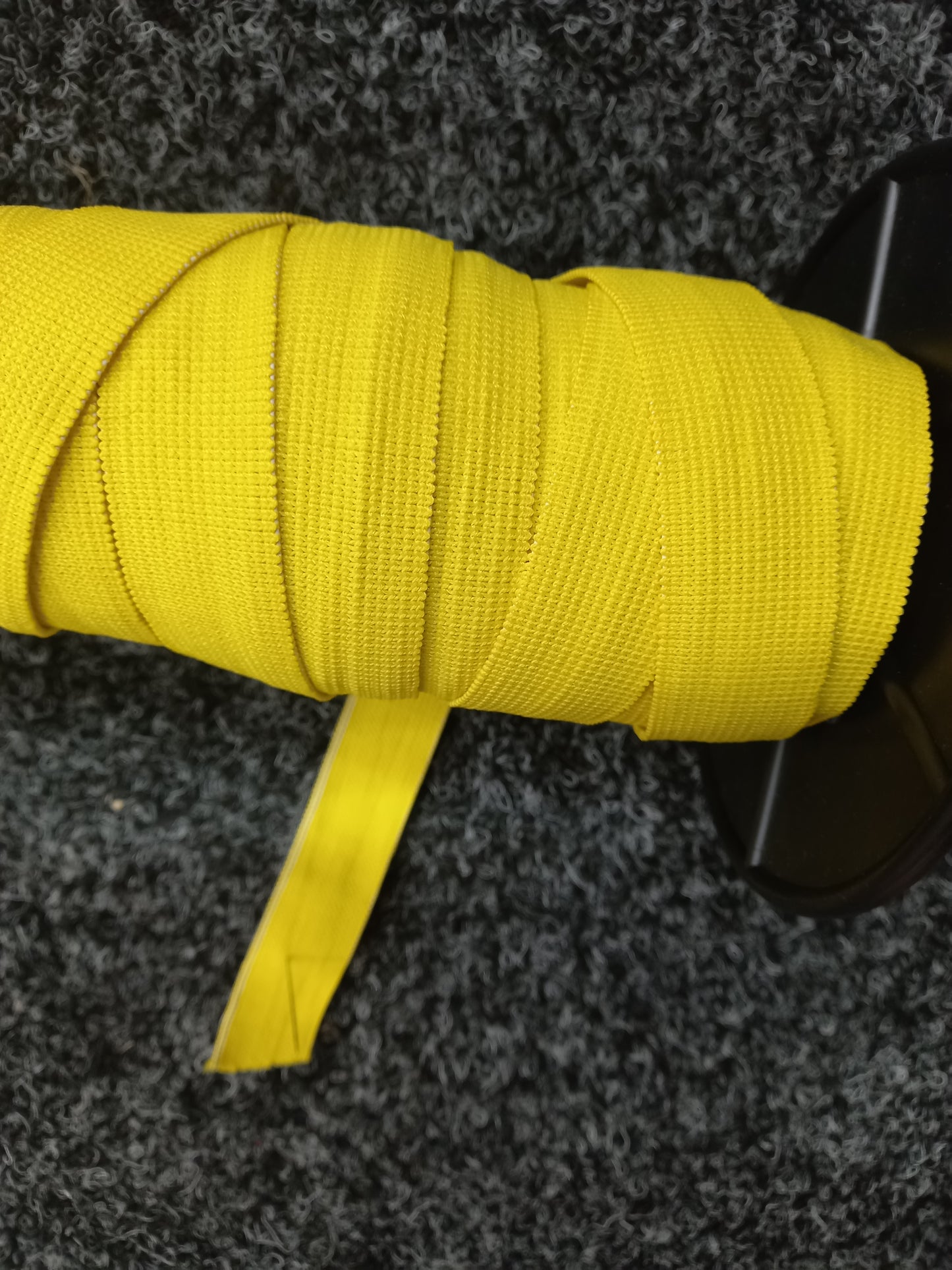 25mm  Knitted Elastic -yellow
