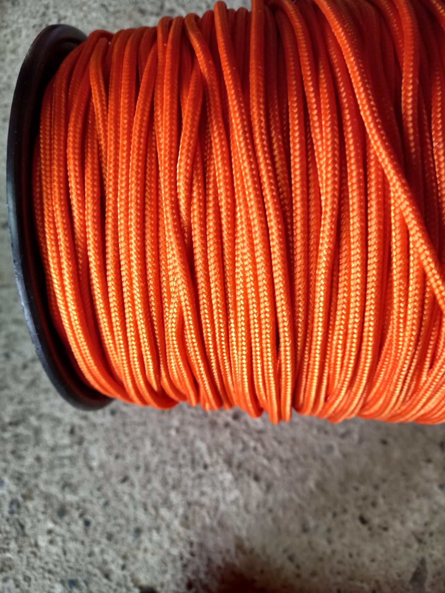 3mm Braided Polypropylene Cord - Orange
