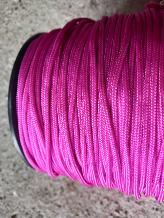 3mm Braided Polypropylene Cord - Fuschia