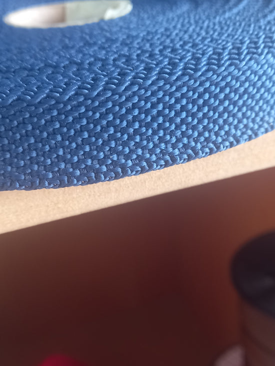 19mm polypropylene Pebbleweave webbing - Navy