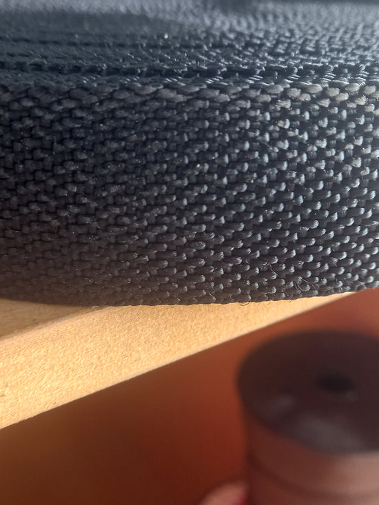 19mm polypropylene Pebbleweave webbing - Black