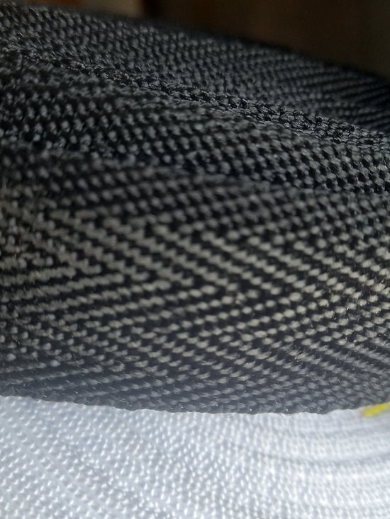 32mm polypropylene Herringbone webbing -Black