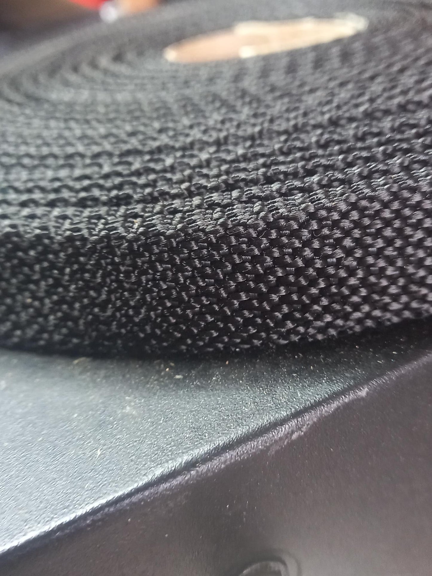 32mm polypropylene Pebble weave webbing -Black