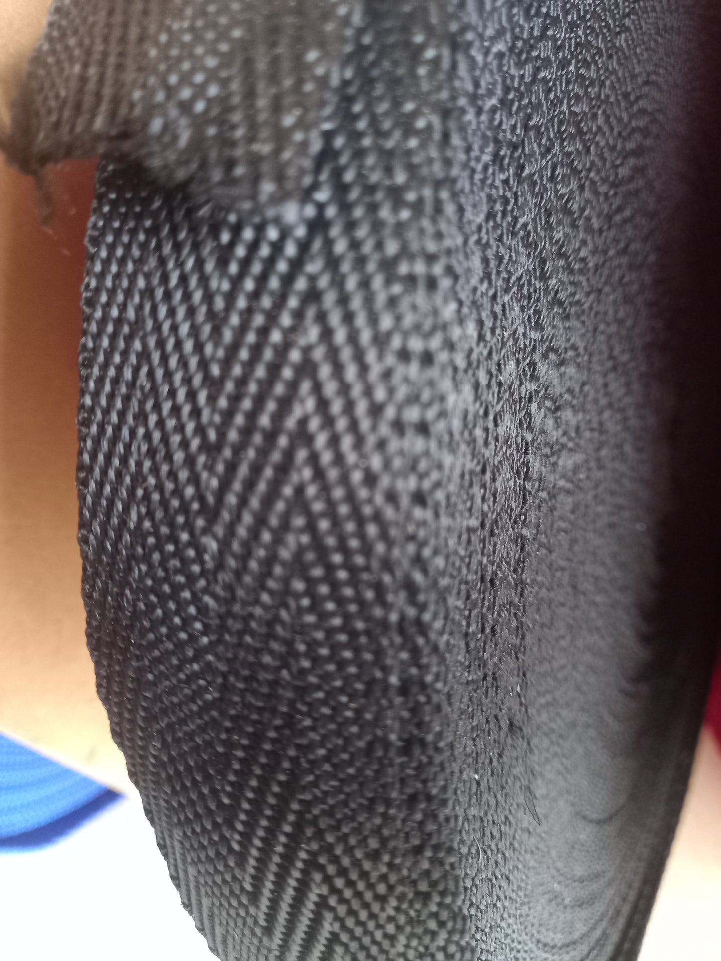 38mm polypropylene Herringbone webbing - Red