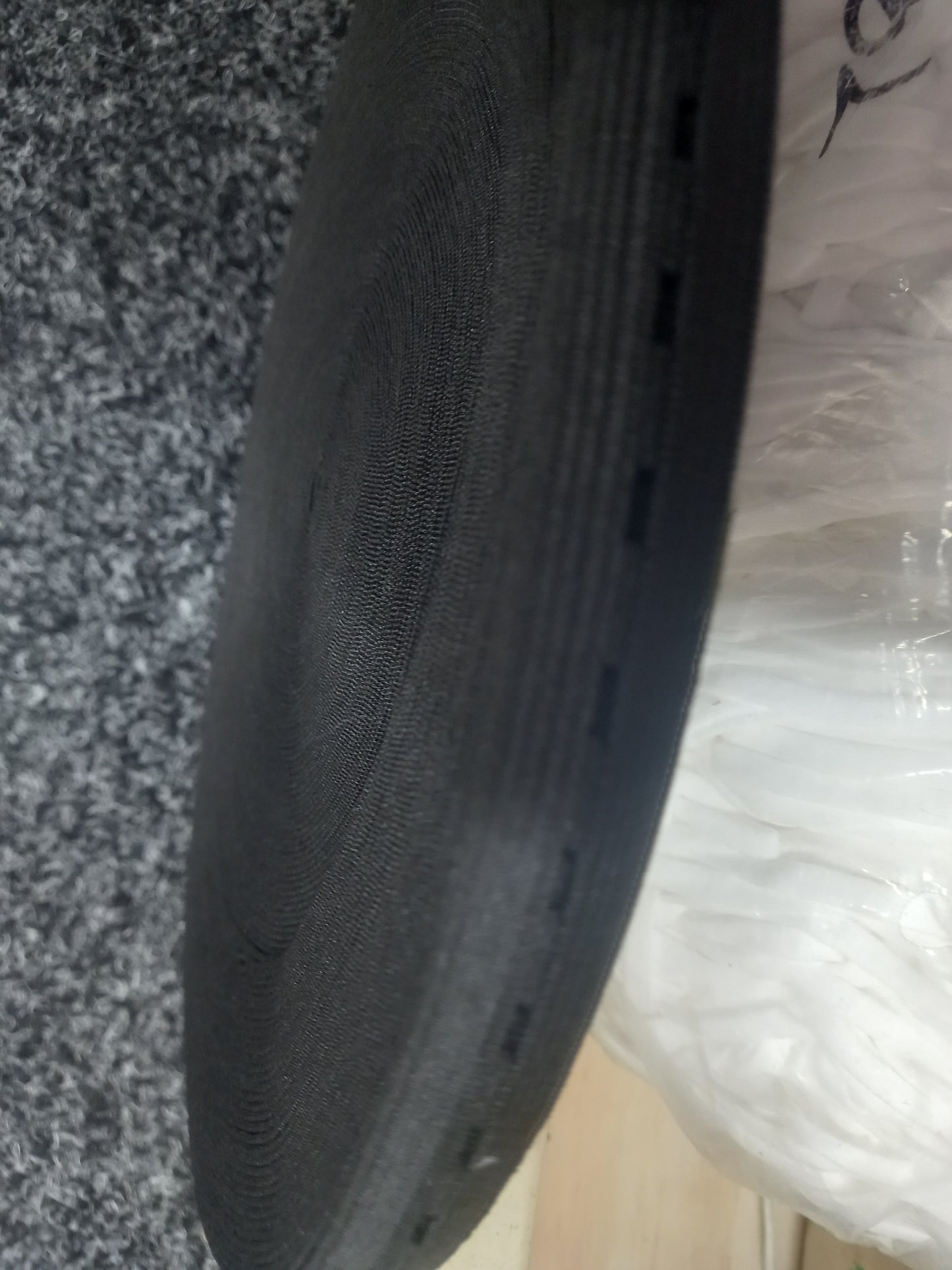 Button Hole Elastic 15mm Black