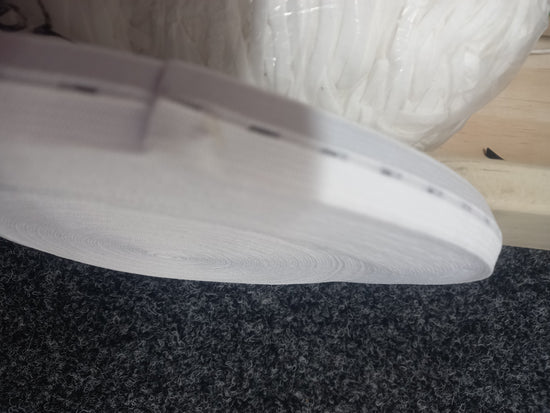 Button Hole Elastic 19mm - White