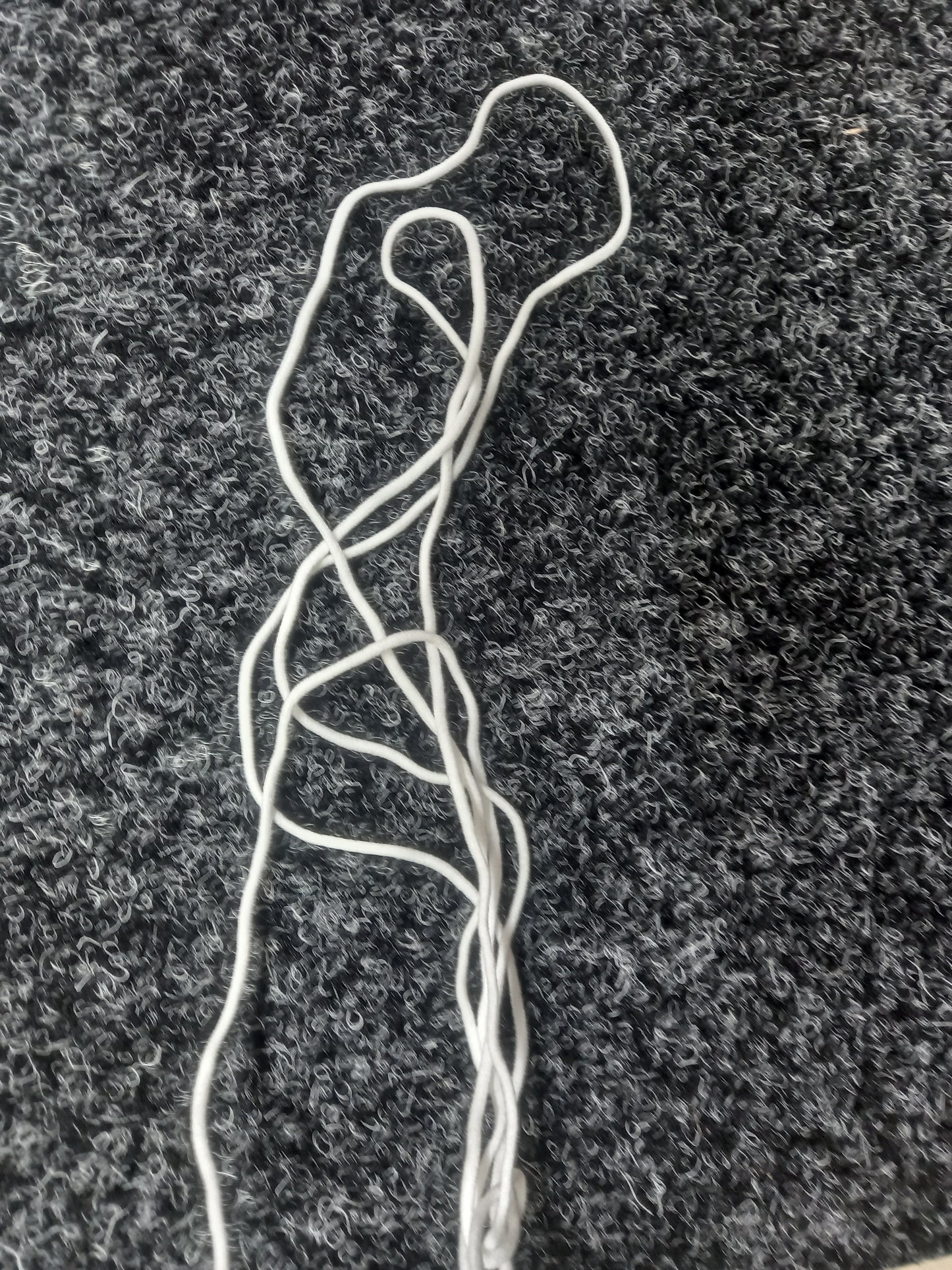 3mm Lycra Cord - White