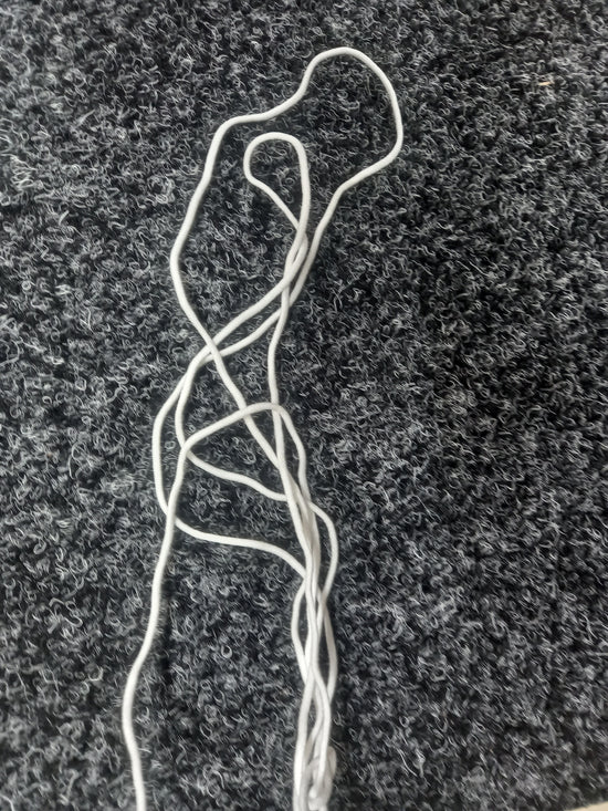 3mm Lycra Cord - White