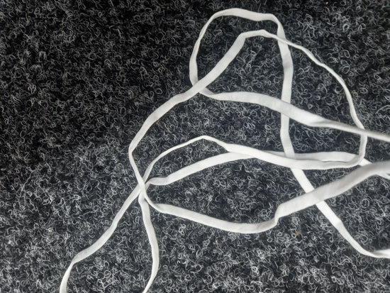 6mm Lycra Cord - White