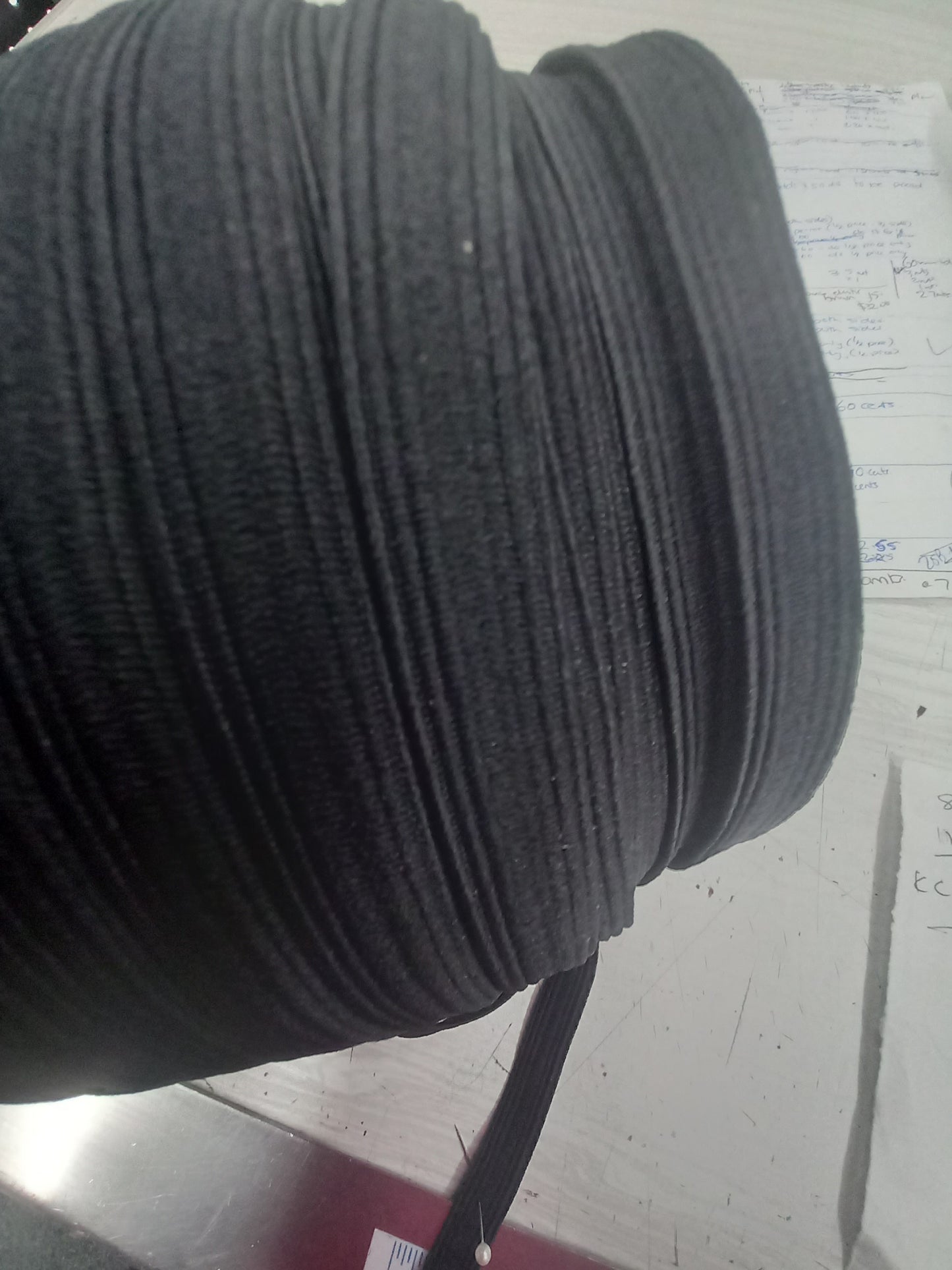 13mm Braided Elastic - Black