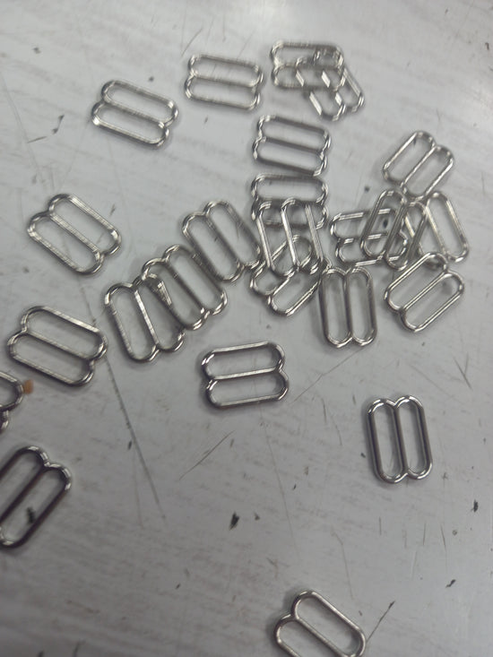 12mm Silver Slides