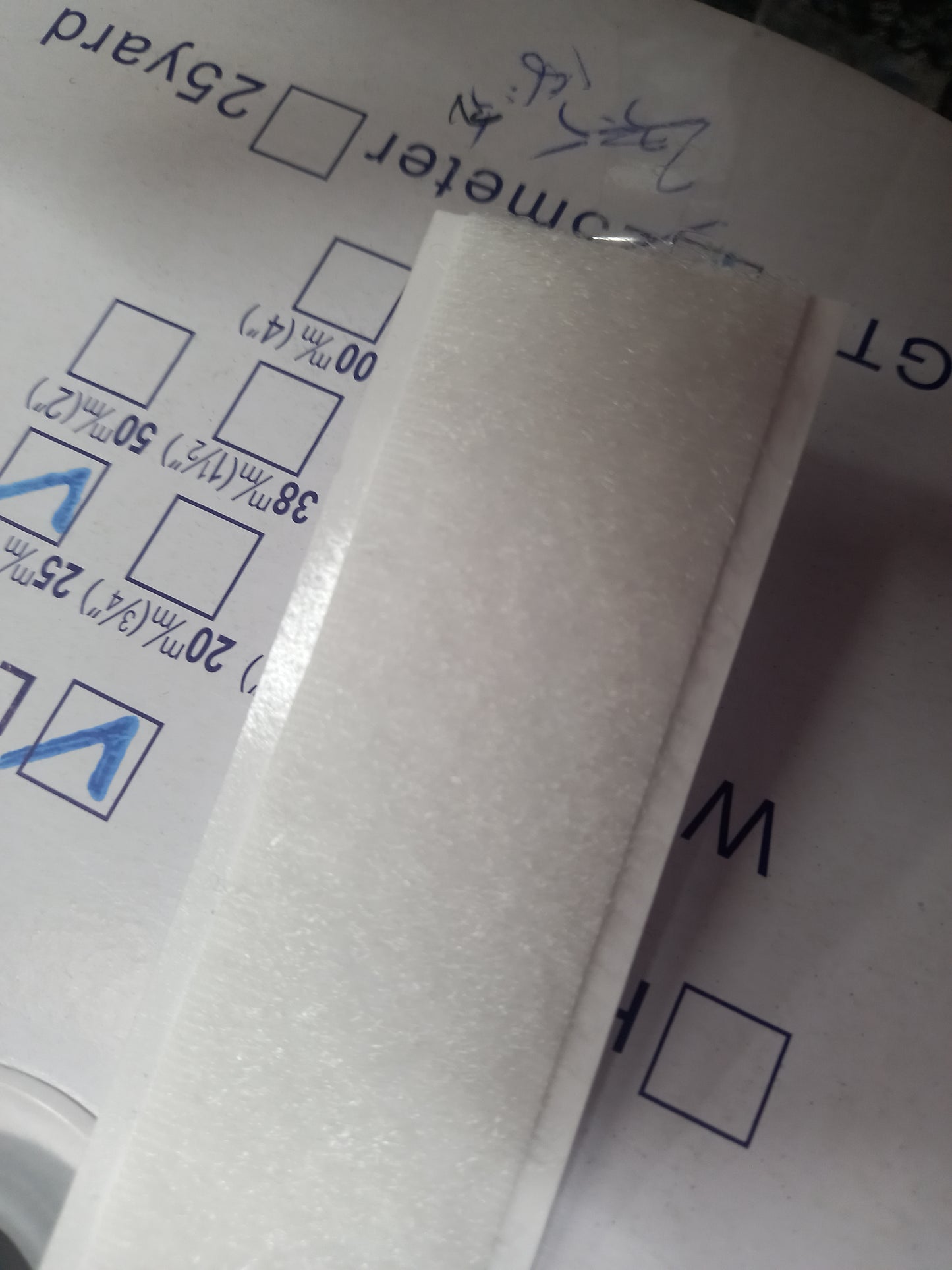 25mm Adhesive velcro- white