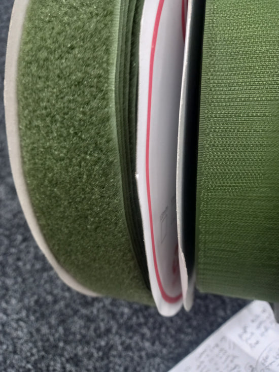 50mm  Sew on  Velcro- Forest