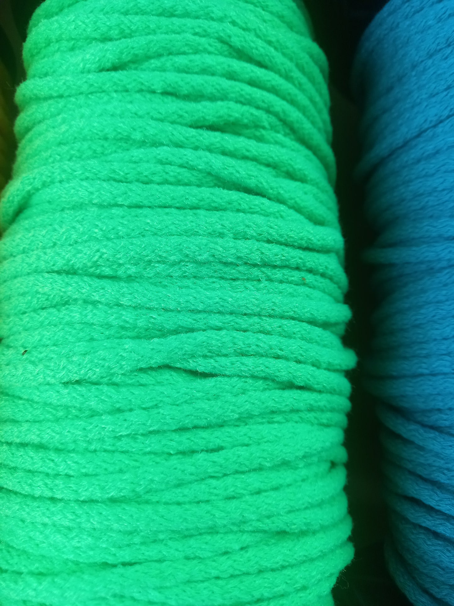 6mm Knitted Acrylic cord - Hot Apple