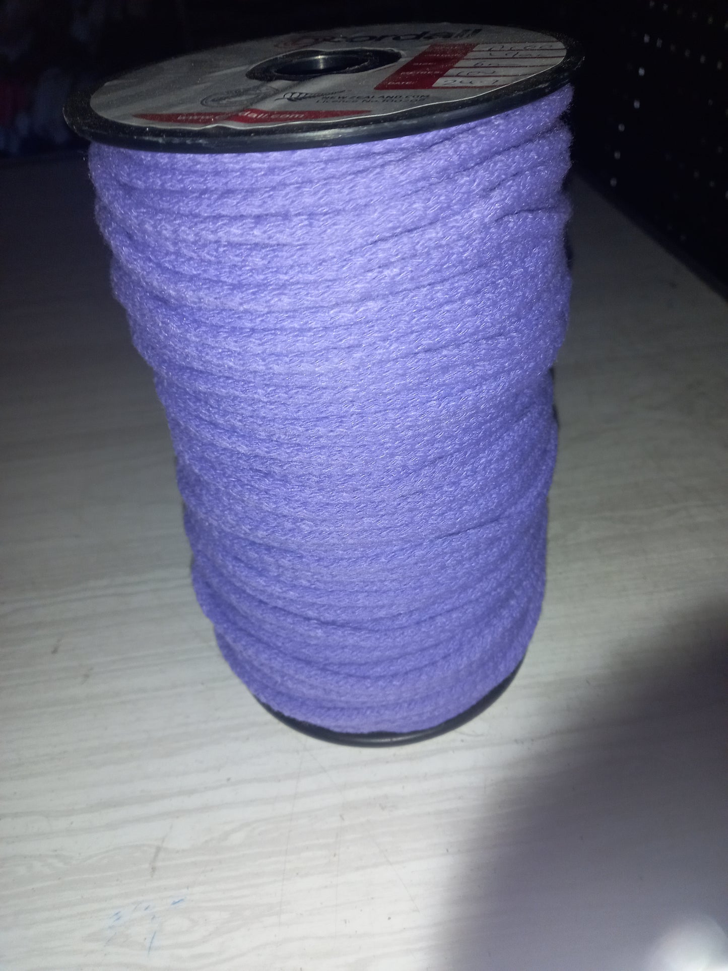 6mm Knitted Acrylic cord -Lilac