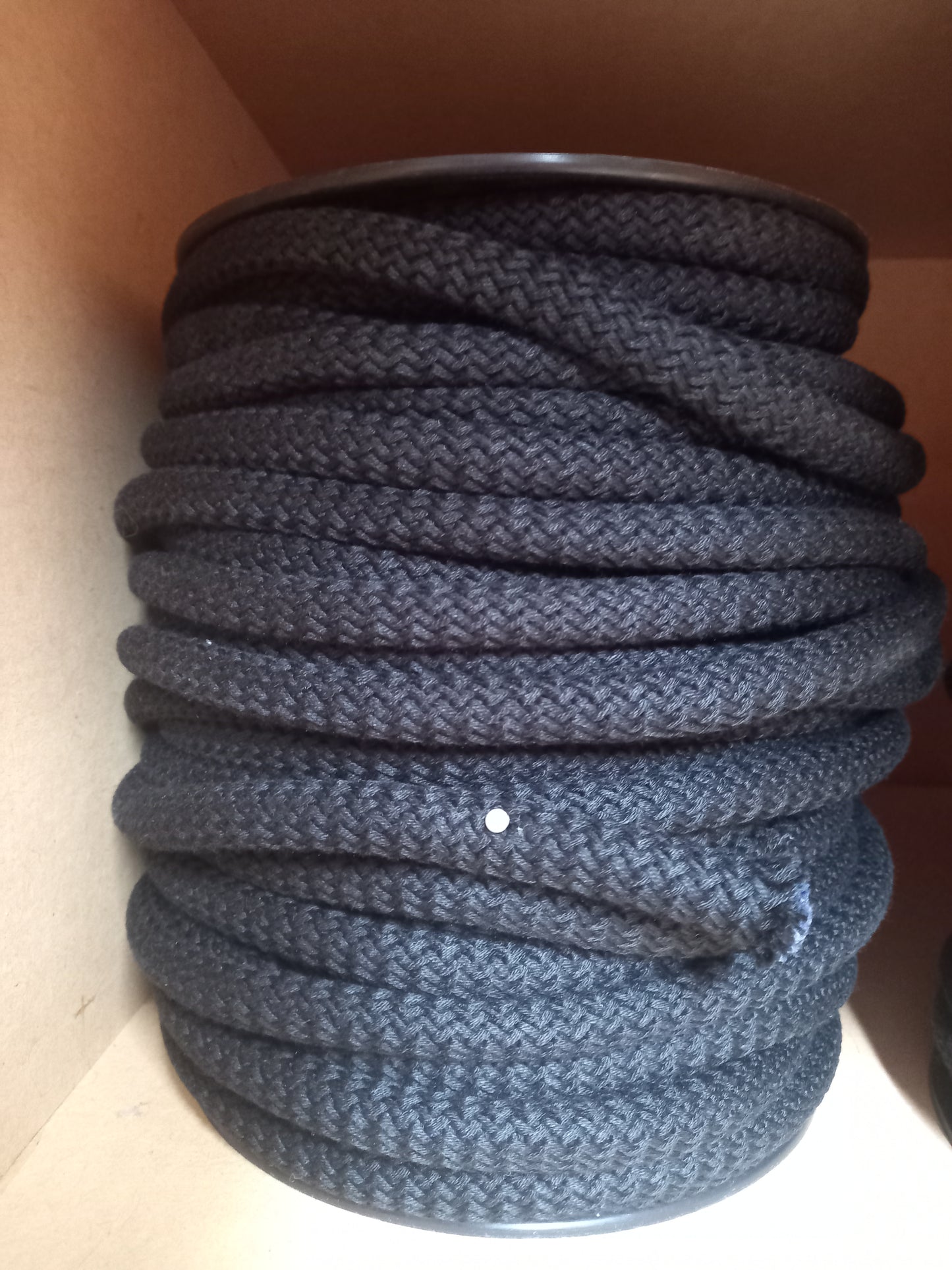 15mm Knitted Cotton Cord - Black