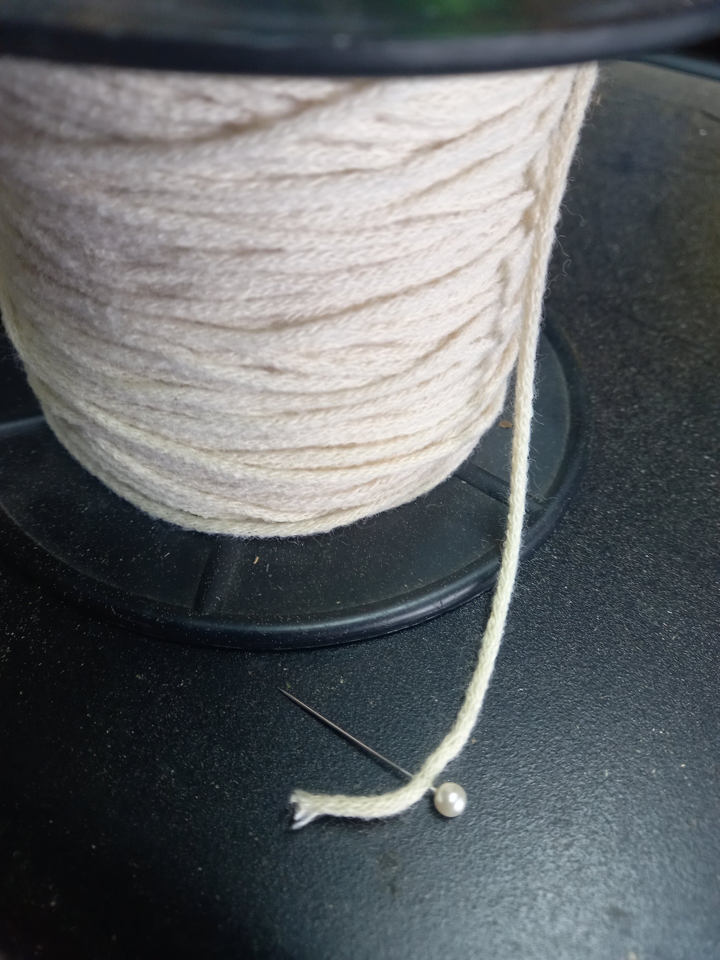 2mm Knitted  Acrylic cord  - Fawn
