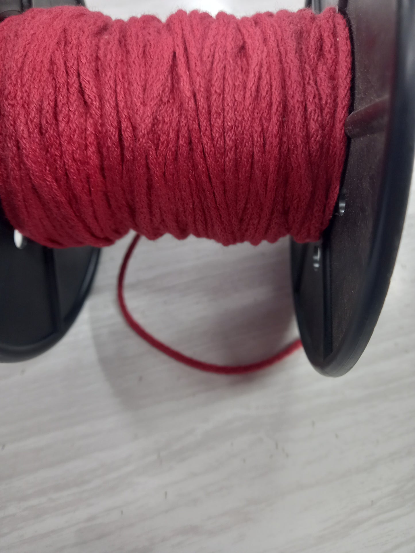 2mm knitted  Cotton  cord  - Rust