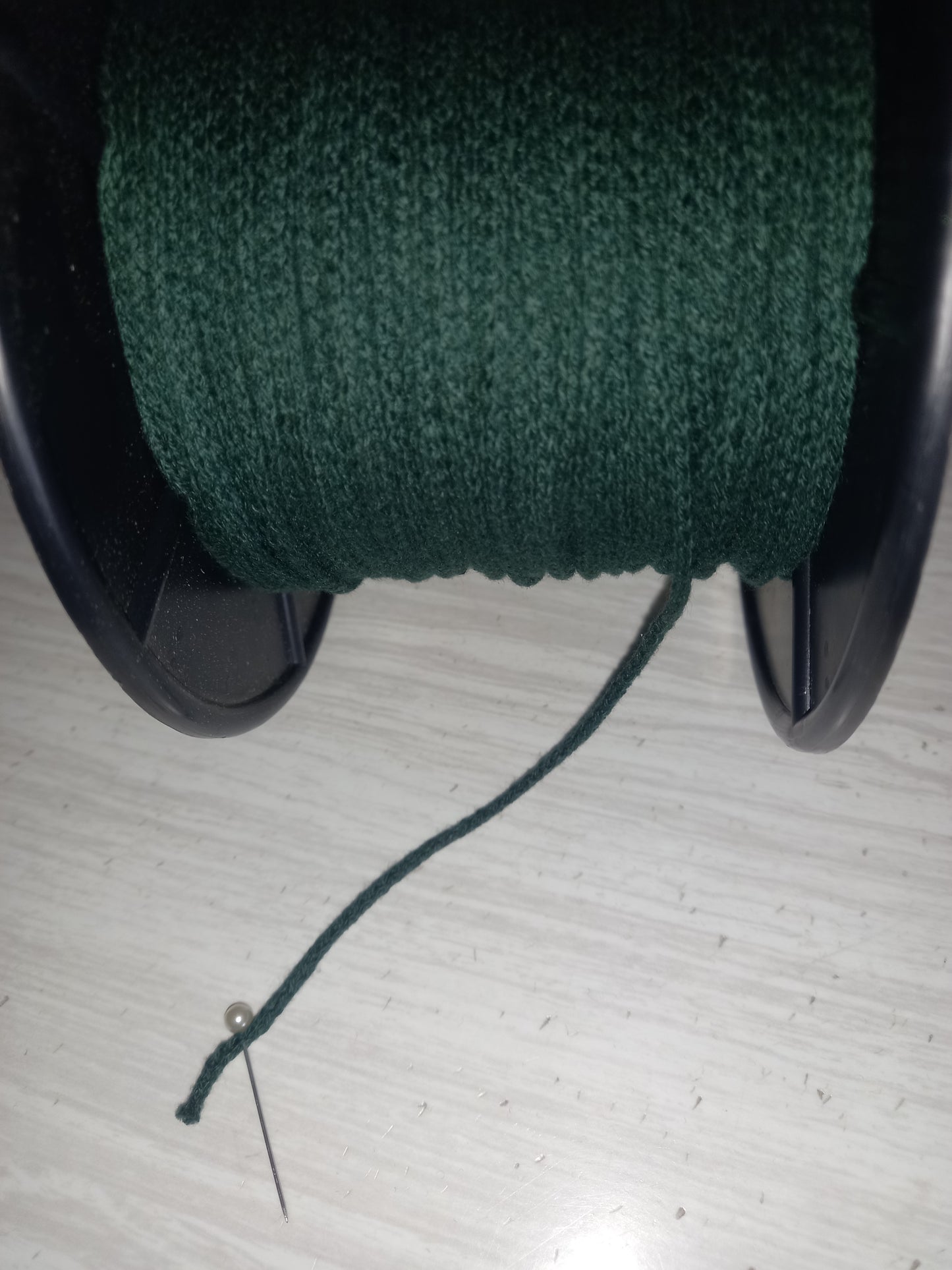 2mm knitted  Cotton  cord  - Forest