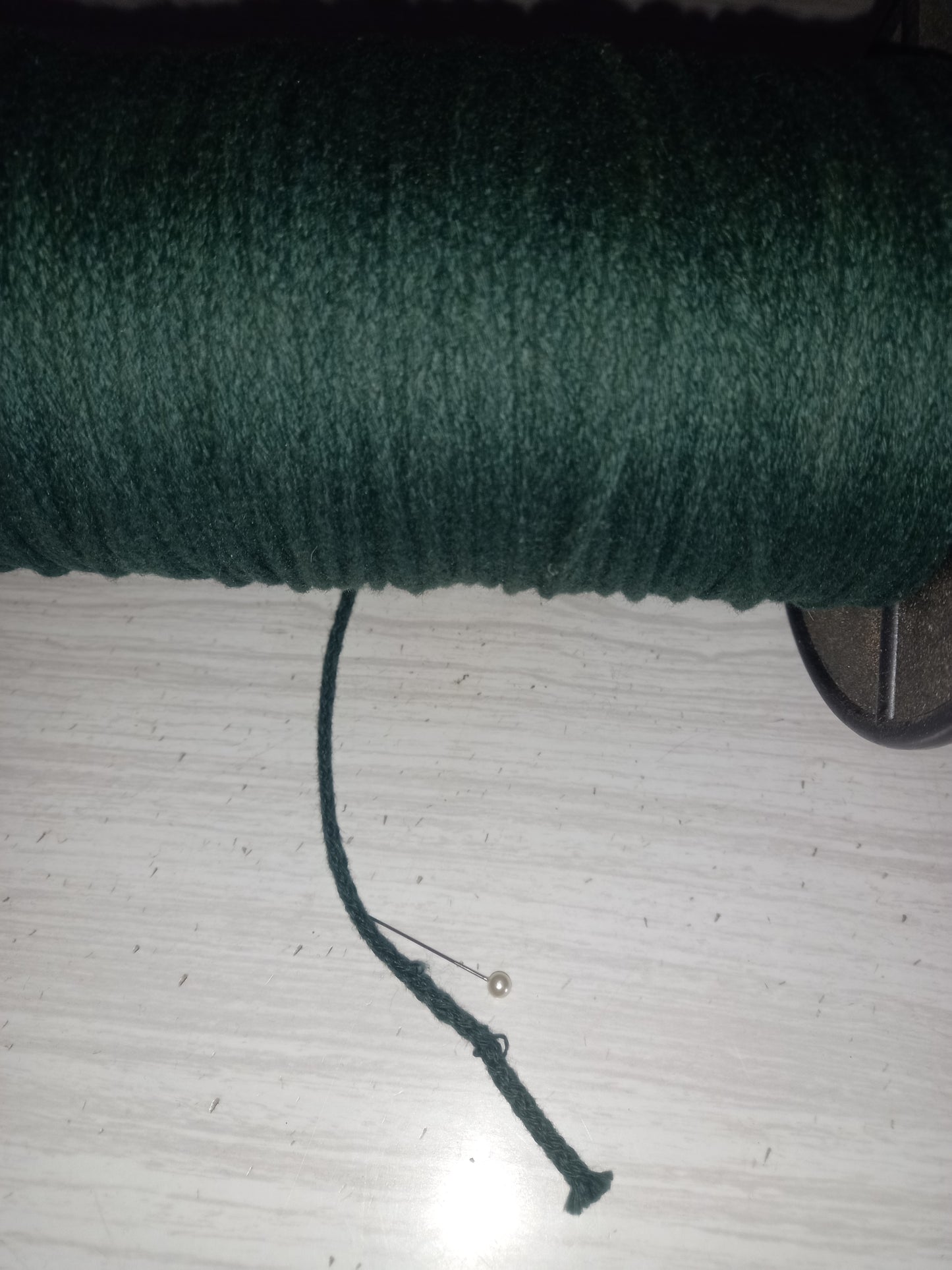 3mm Knitted  Cotton cord - Forest