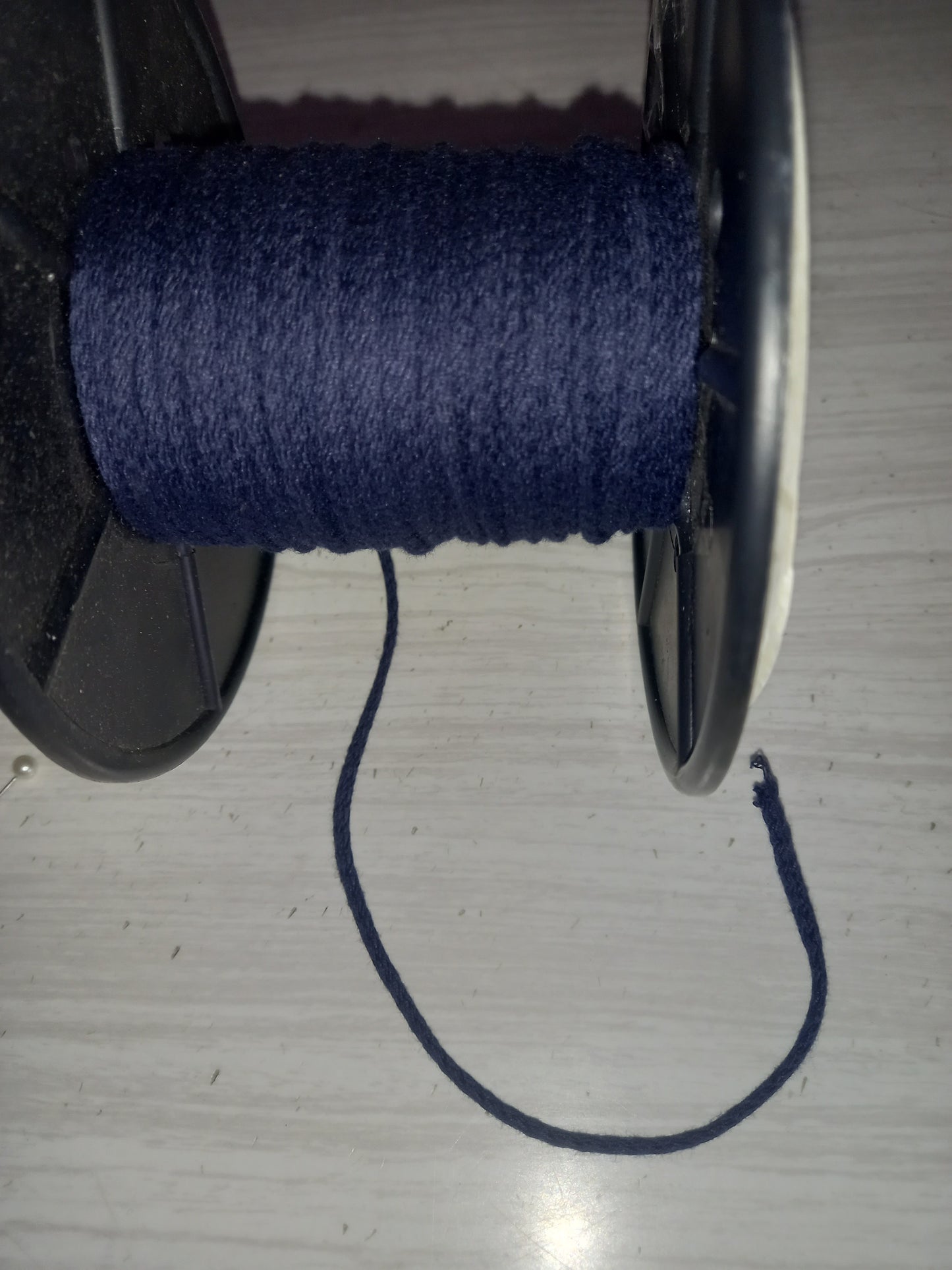 3mm Knitted  Cotton cord - Navy