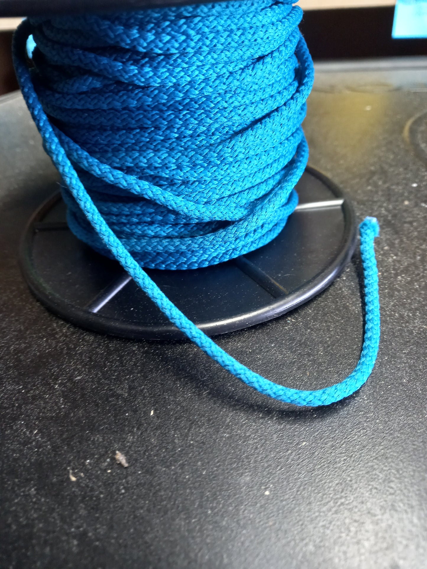 3mm Knitted  Nylon cord - teal