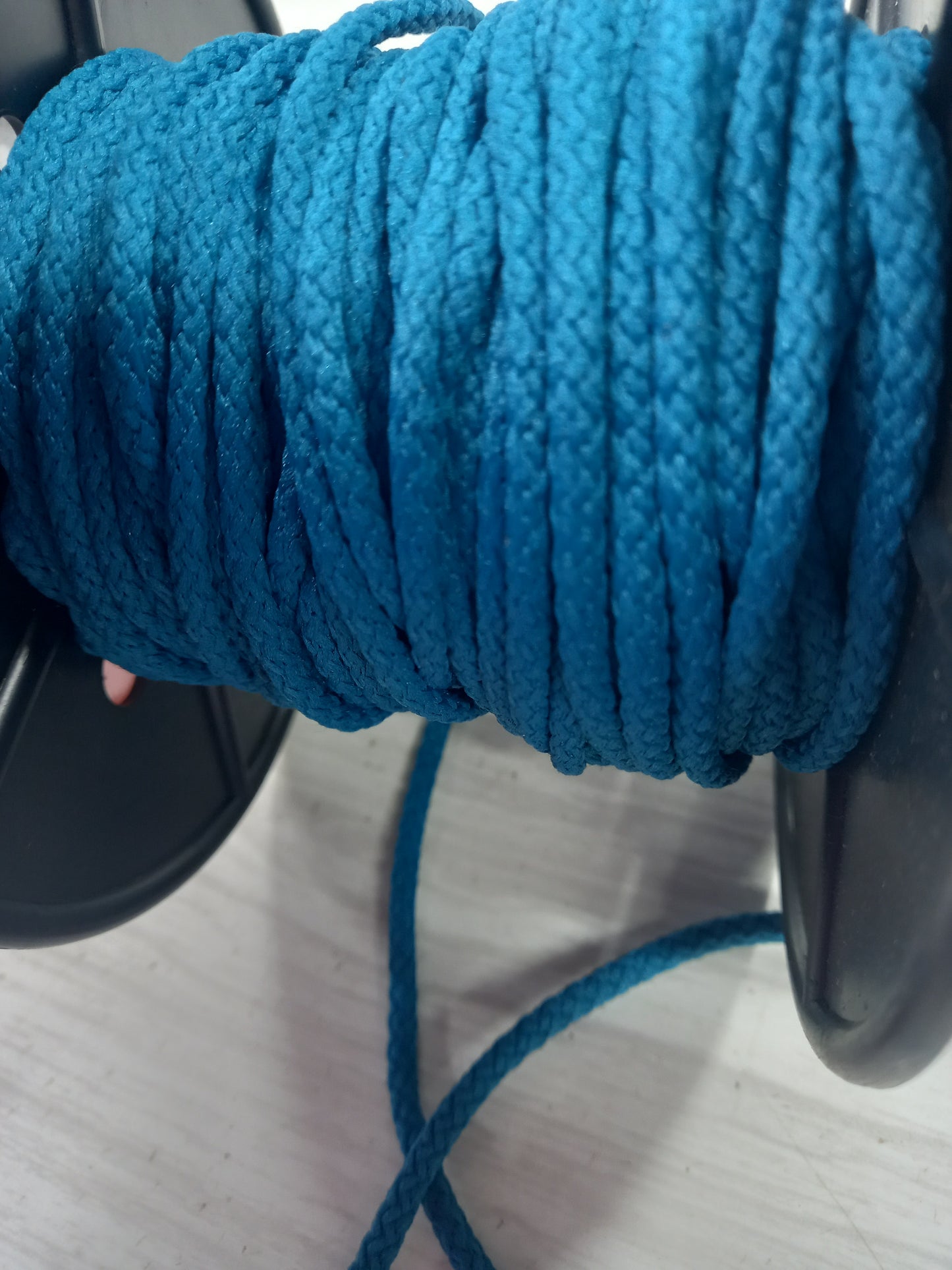 4mm Knitted  Nylon cord - Teal