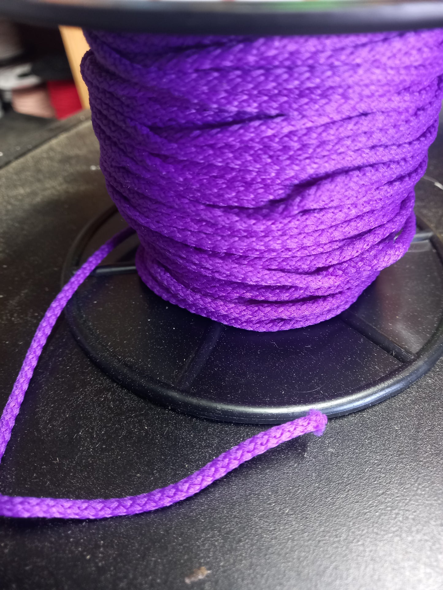 4mm Knitted  Nylon cord -Purple